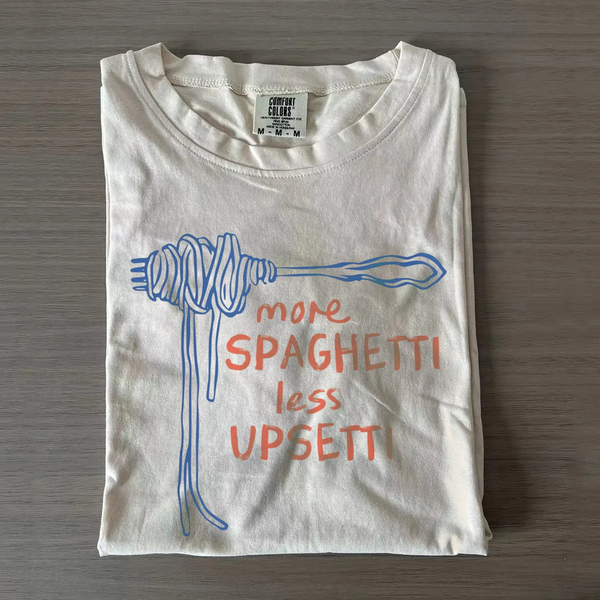 More Spaghetti Less Vpsetti Funny Food Shirt