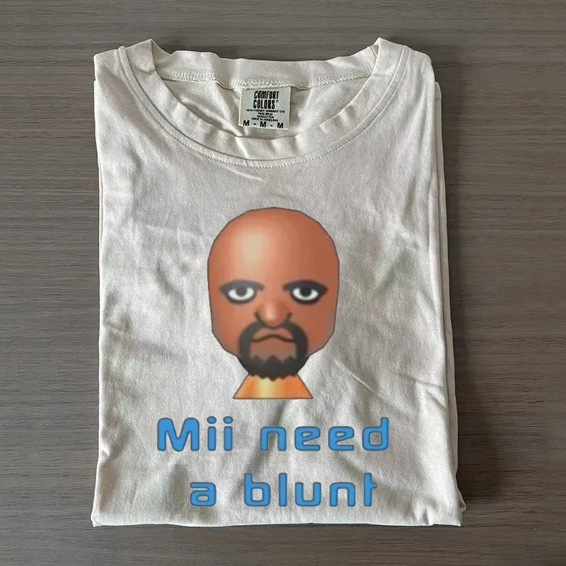 Mii Need A Cigarette Funny T-shirts