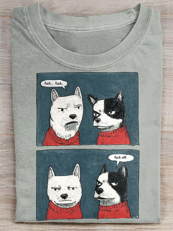 Fuck Fuck Fuck Off Funny Dog T-shirt