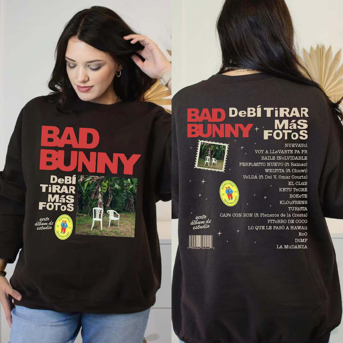 Bad Bunny New Album Debi Tirar Mas Fotos Vintage Tee/Sweatshirts