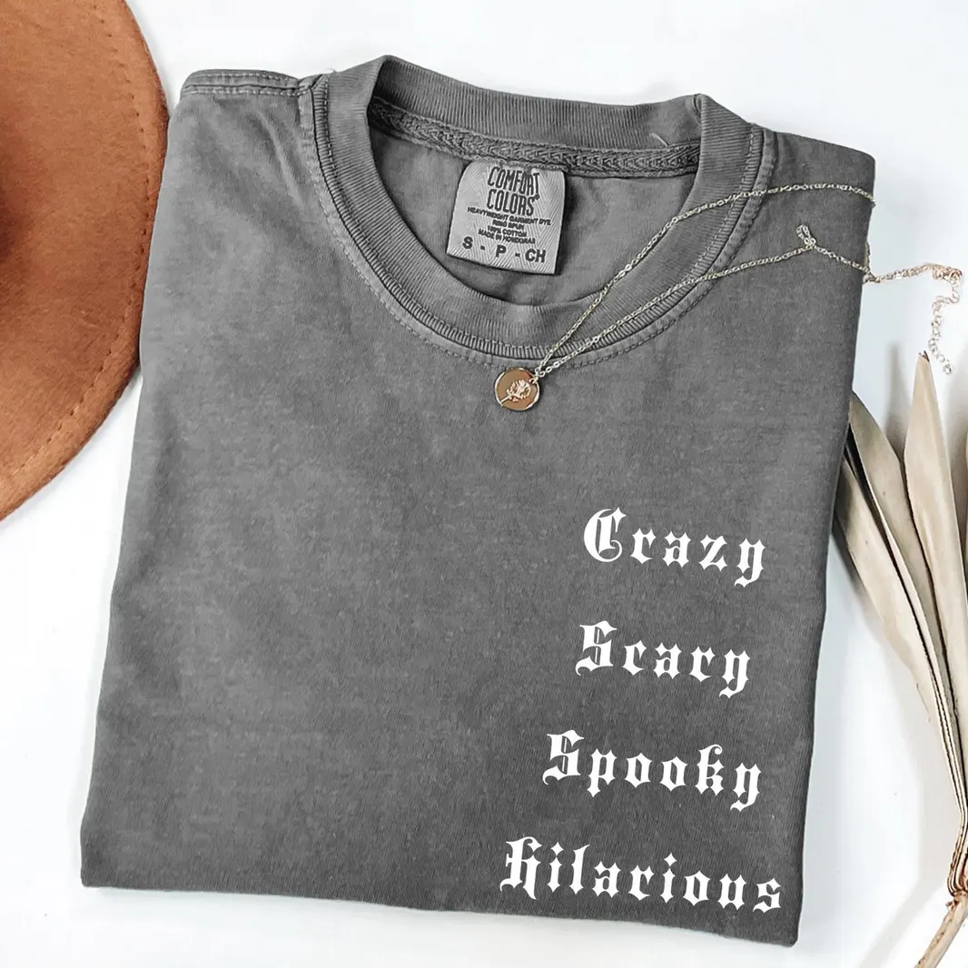 Crazy Scary Spooky Hilarious Funny Mustard Shirt