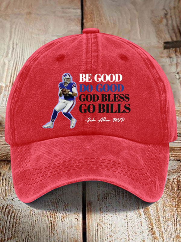 Be Good Do Good Josh Allen MVP Print Baseball Cap