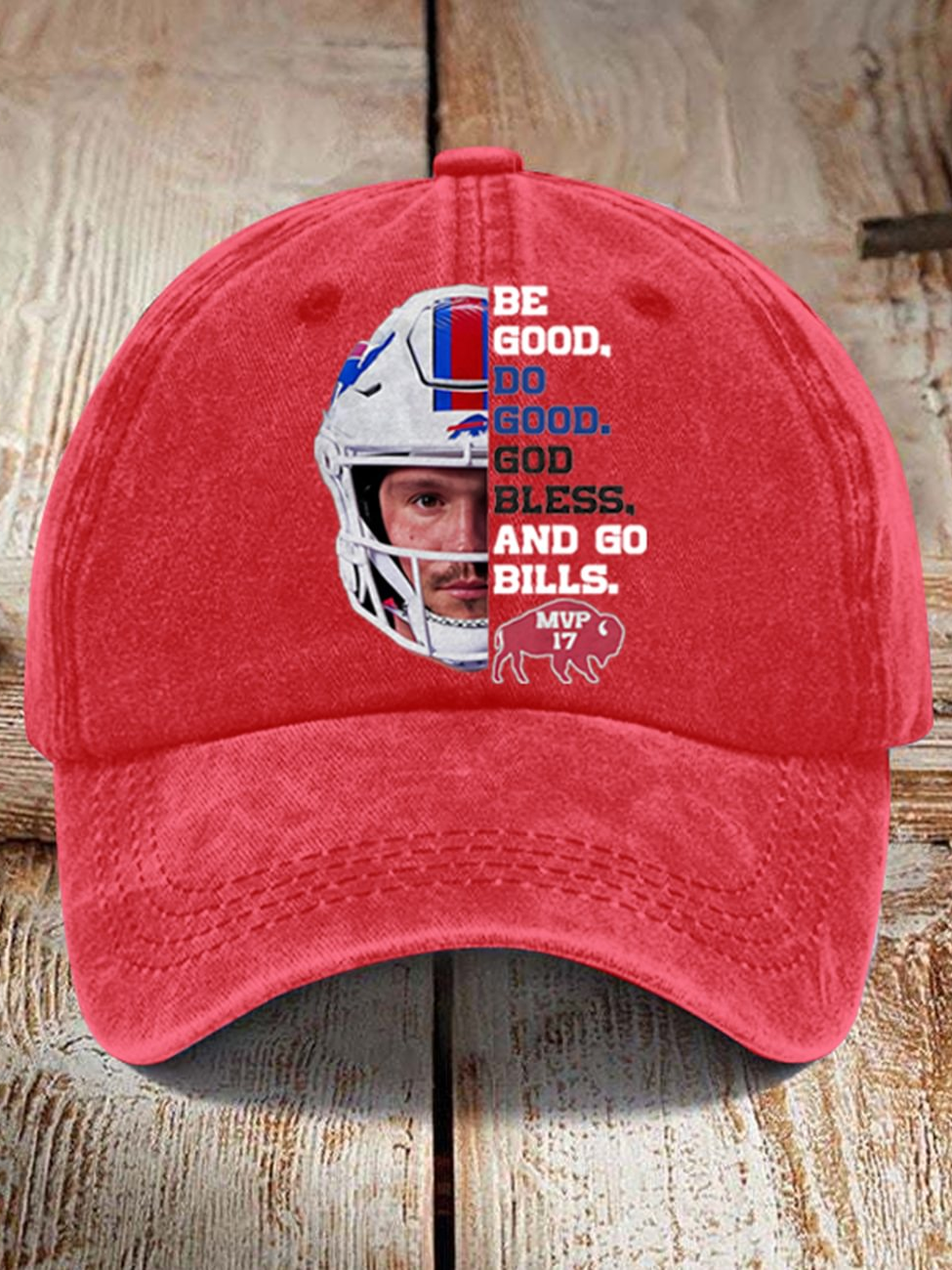 Be Good Do Good Josh Allen MVP Print Baseball Cap