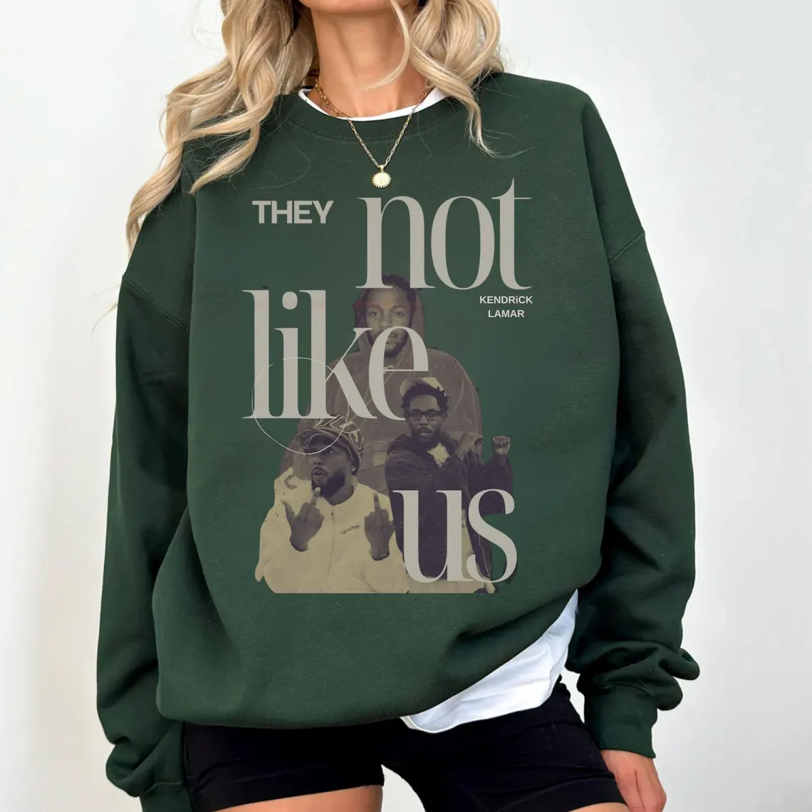 Sudadera con la frase "No les gustamos" de Kendrick Lamar 