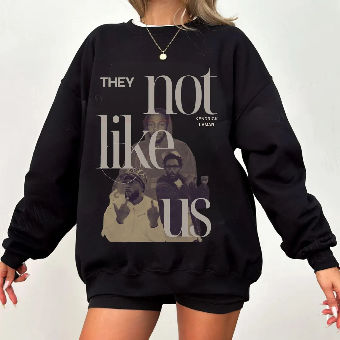 Sudadera con la frase "No les gustamos" de Kendrick Lamar 