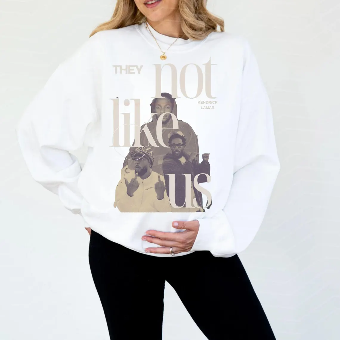 Sudadera con la frase "No les gustamos" de Kendrick Lamar 