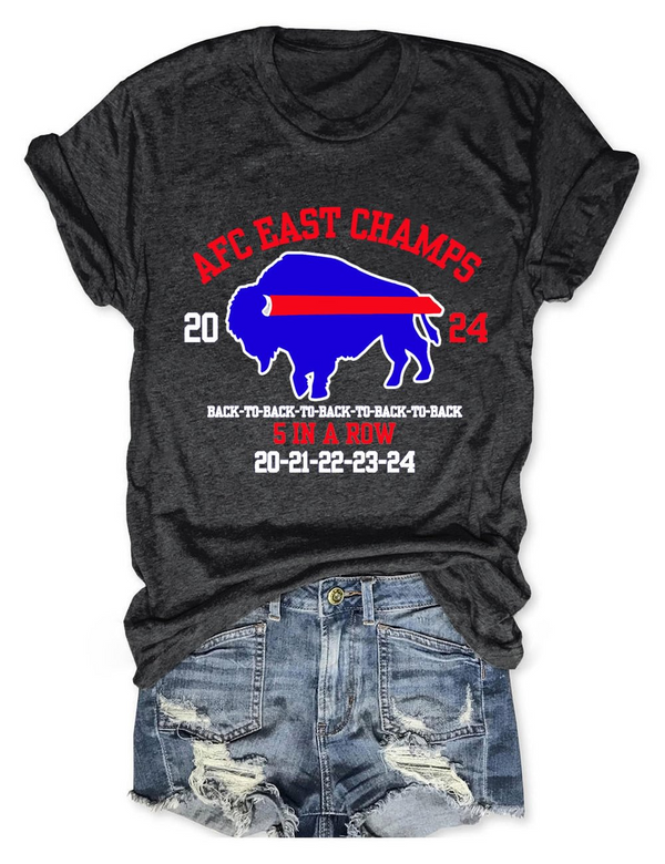 AFC East Champs Buffalo Football T-Shirt