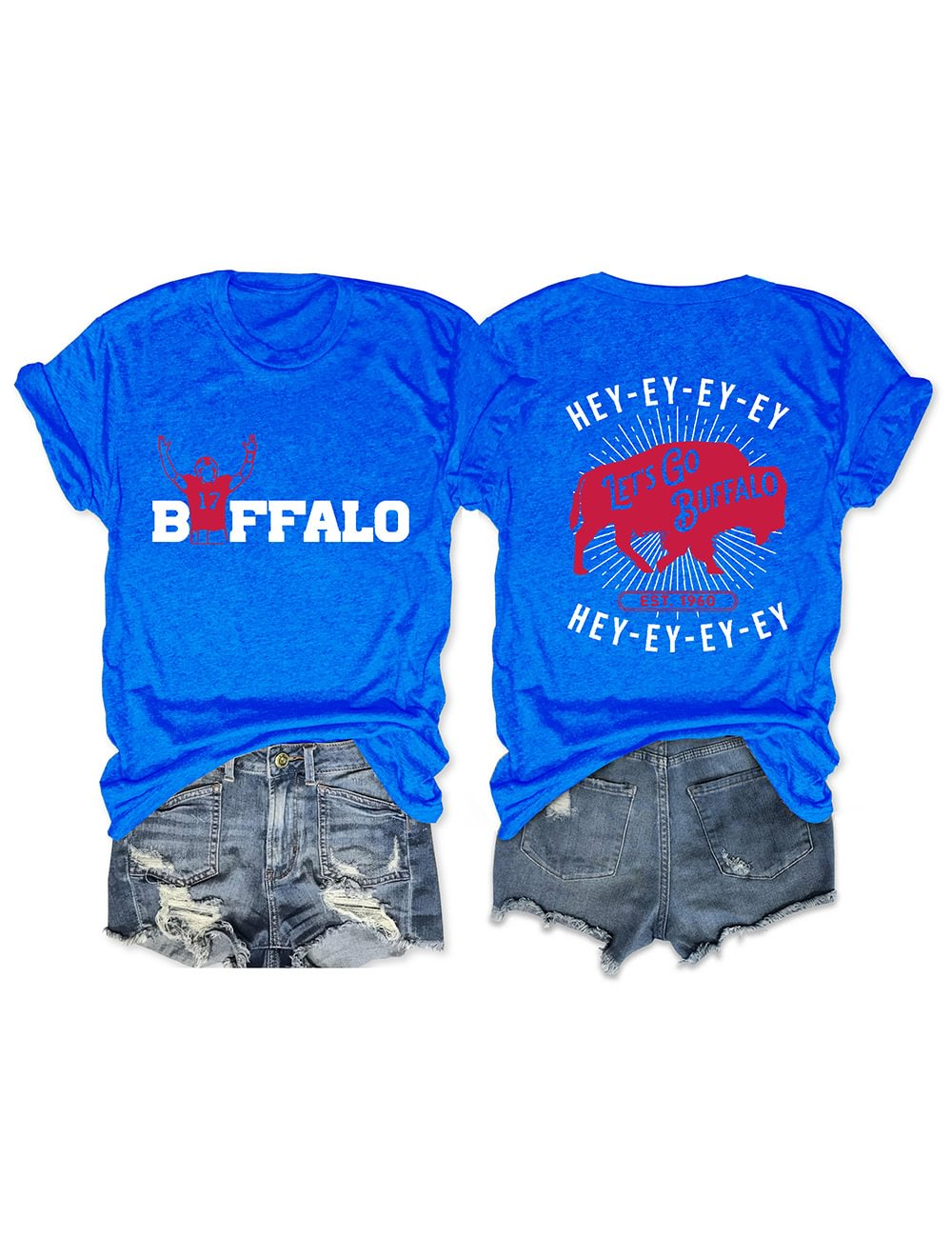 Buffalo Football Print T-Shirt