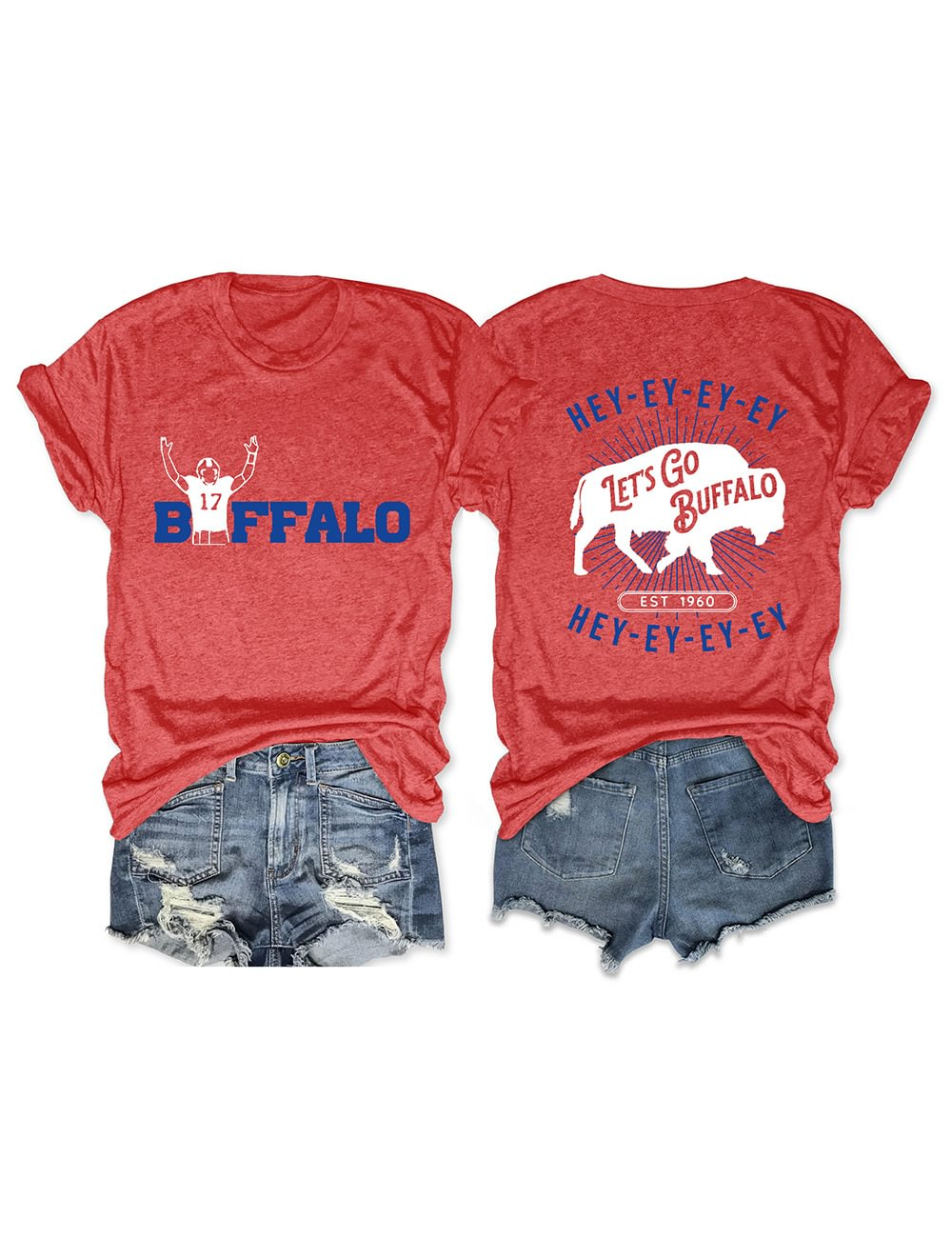 Buffalo Football Print T-Shirt