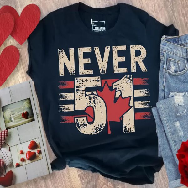 Never 51 Elbows Up Canada T-shirts