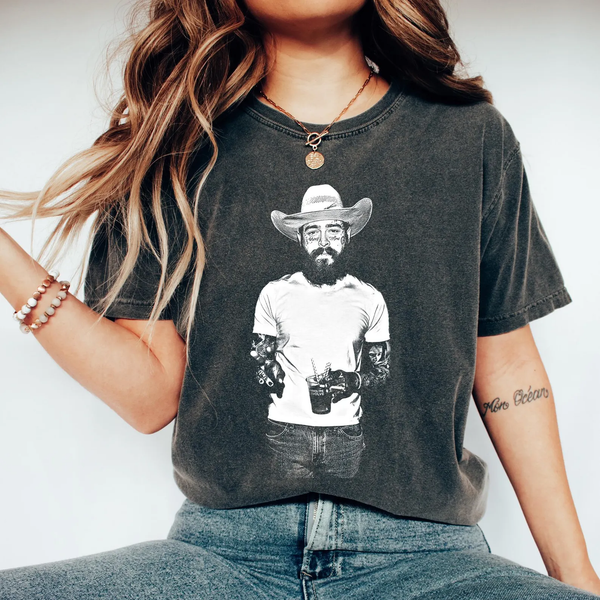 Camiseta retro con estampado de diálogo divertido 