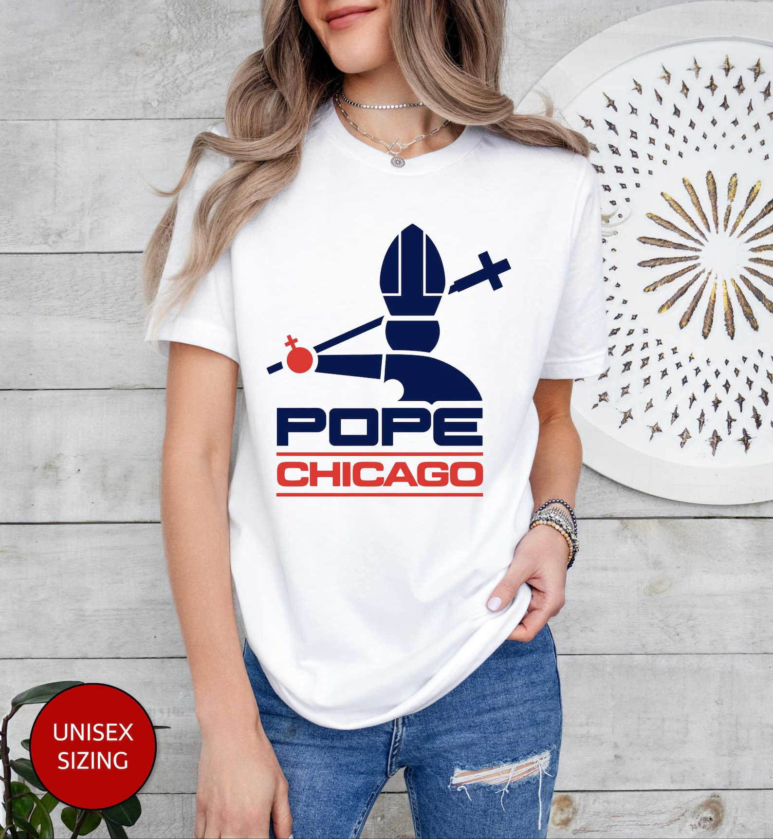 Pope Chicago Jesus T-Shirt