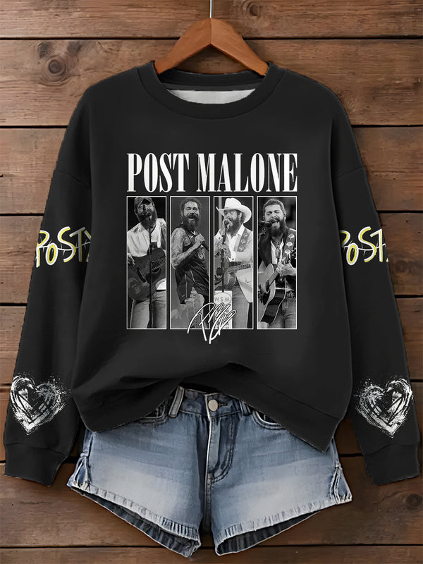 Post Malone Rap Music 2025 Tour Sweatshirt