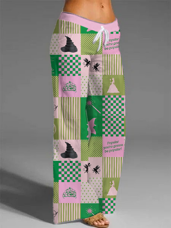 Movie Inspired Witch & Princess Casual Pants