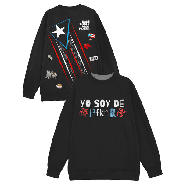 Puerto Rico Printed Long Sleeve Casual Top