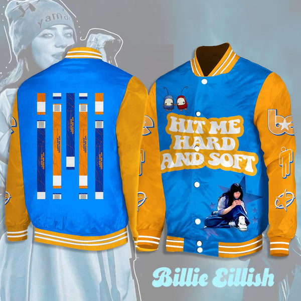 Billie Eilish Hit Me Hard And Soft Tour Shoulder Baseball Jersey