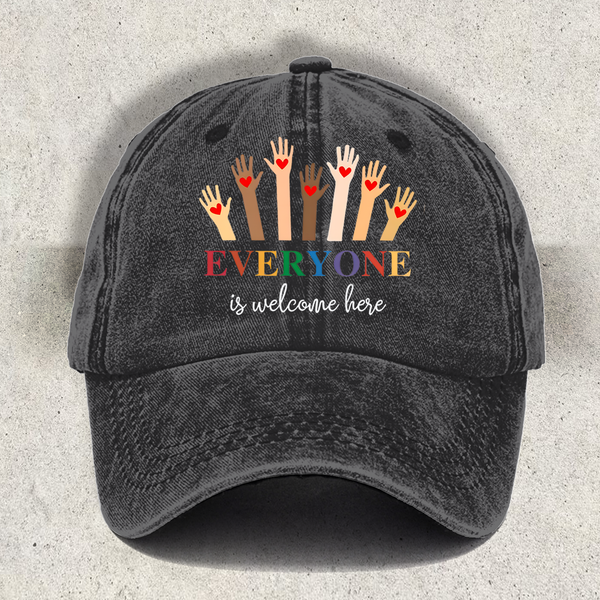 Everyone Is Welcome Here Baseball Hats