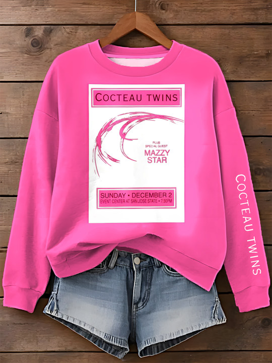 Cocteau Twins vintage inspired Long Sleeve Casual Top