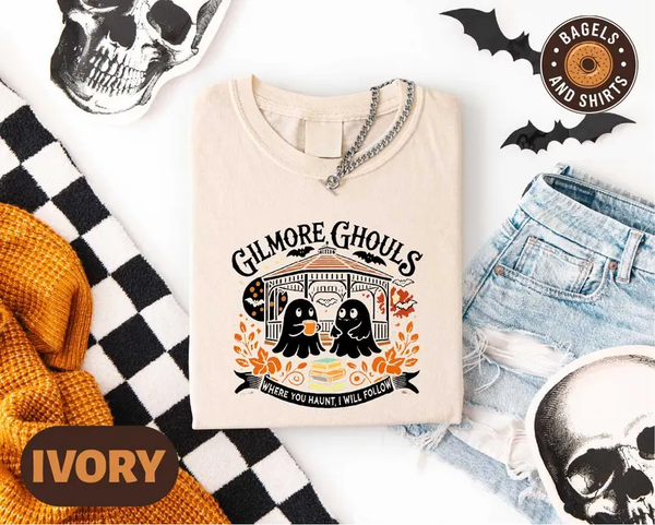 Retro Halloween Cat Ghost Shirt