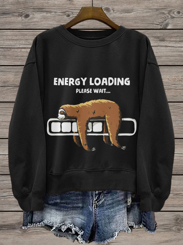 Energy Loading Please Wait Sweatshirt