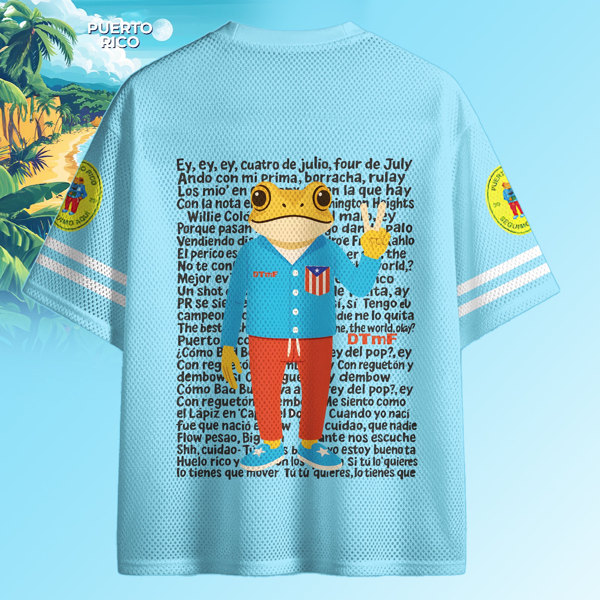 Puerto Rico Classic V-neck Short-sleeved Jersey