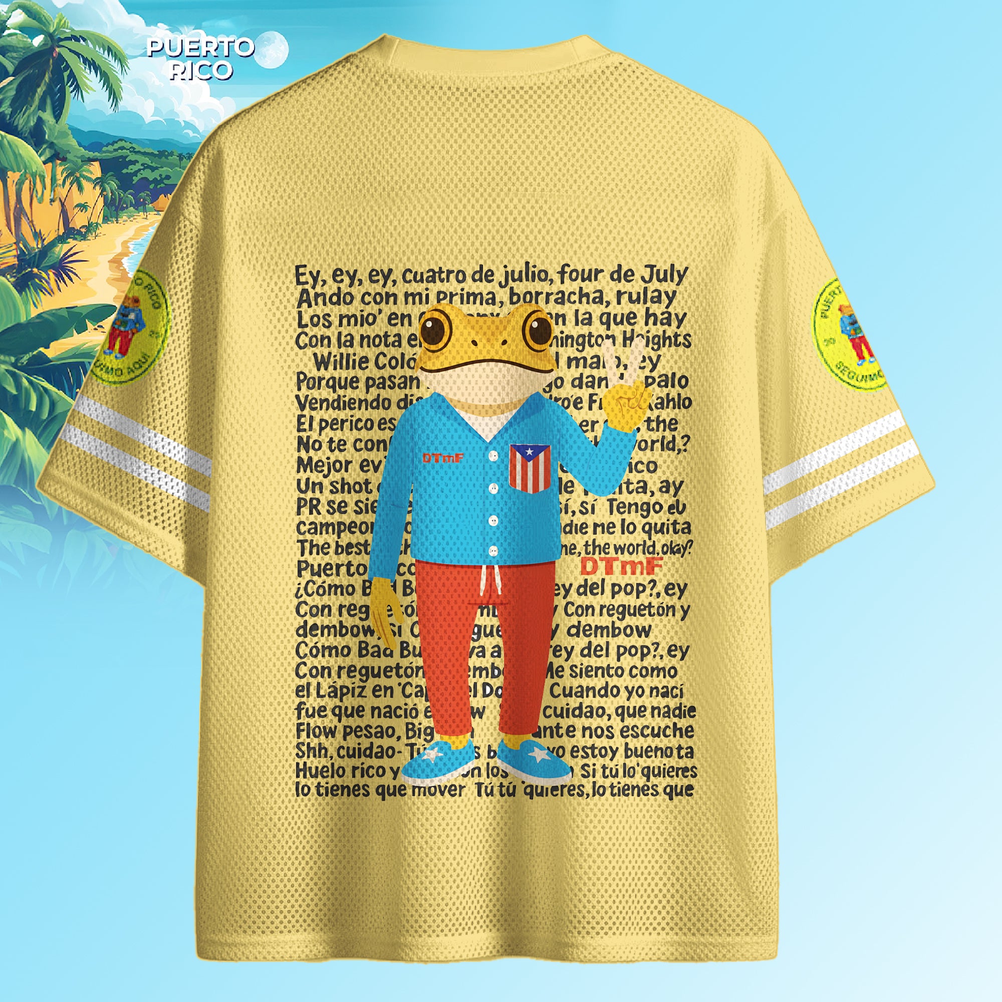 Puerto Rico Classic V-neck Short-sleeved Jersey