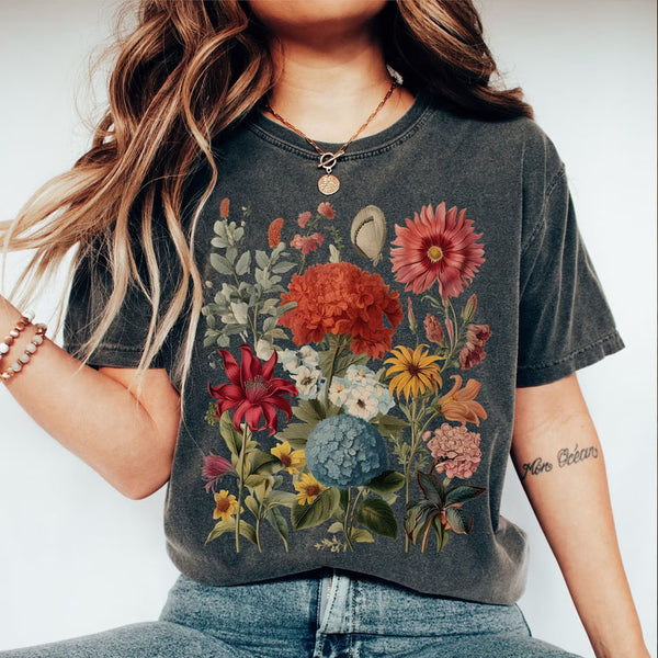 Boho Wildflowers Cottagecore  shirt