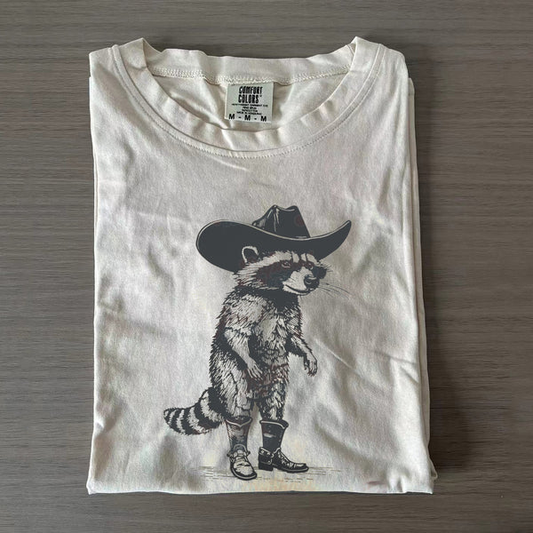 Vintage Cowboy Racoon T-shirt