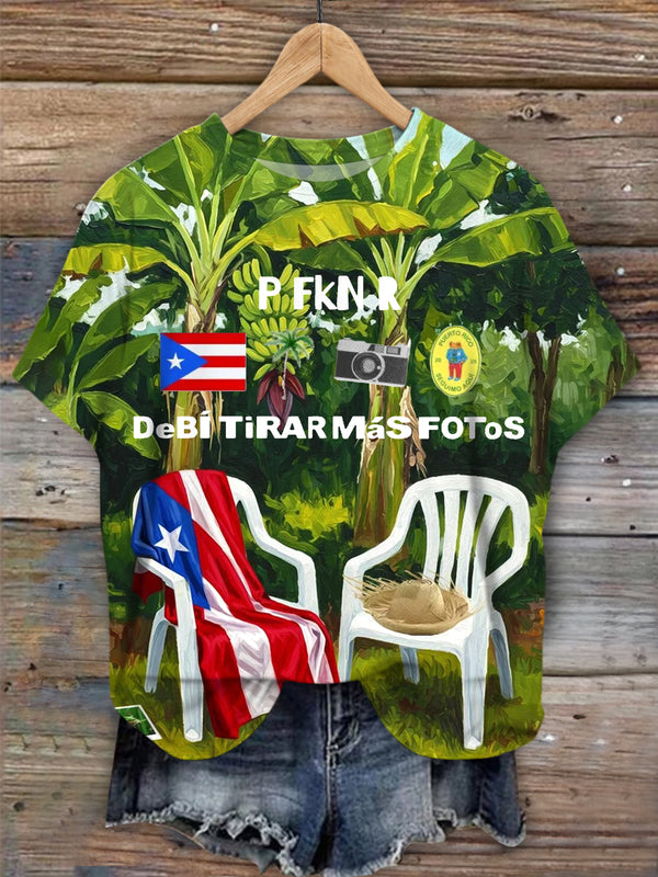 Bad Bunny Dtmf Printed Crew Neck T-shirt