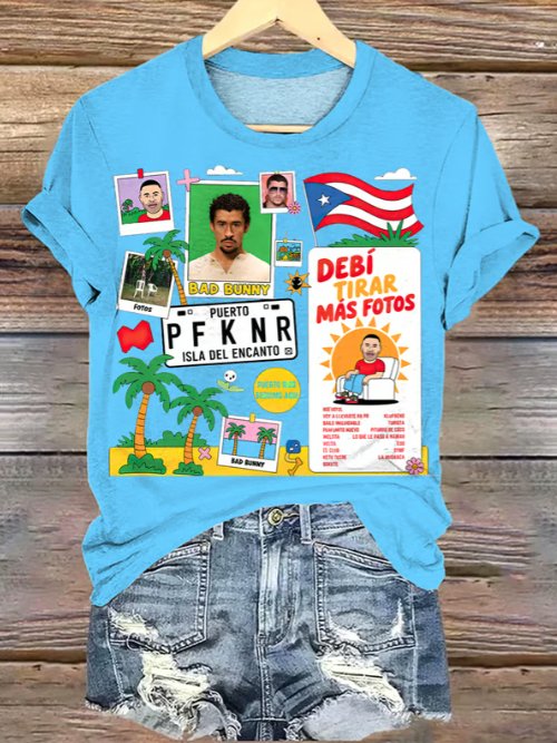 Puerto Rico Crew Neck T-shirt
