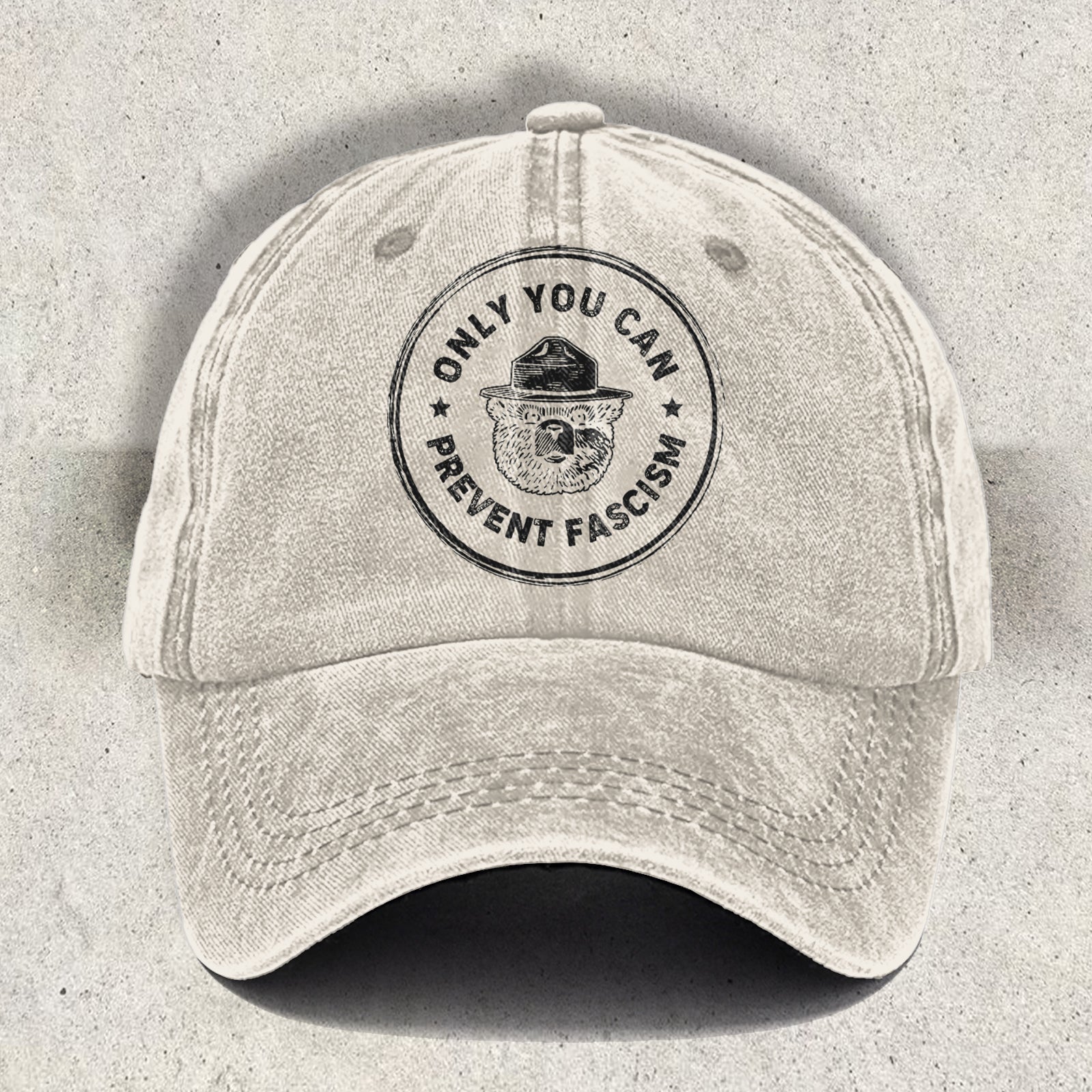 National Park Bear Subtle Printed Baseball Cap