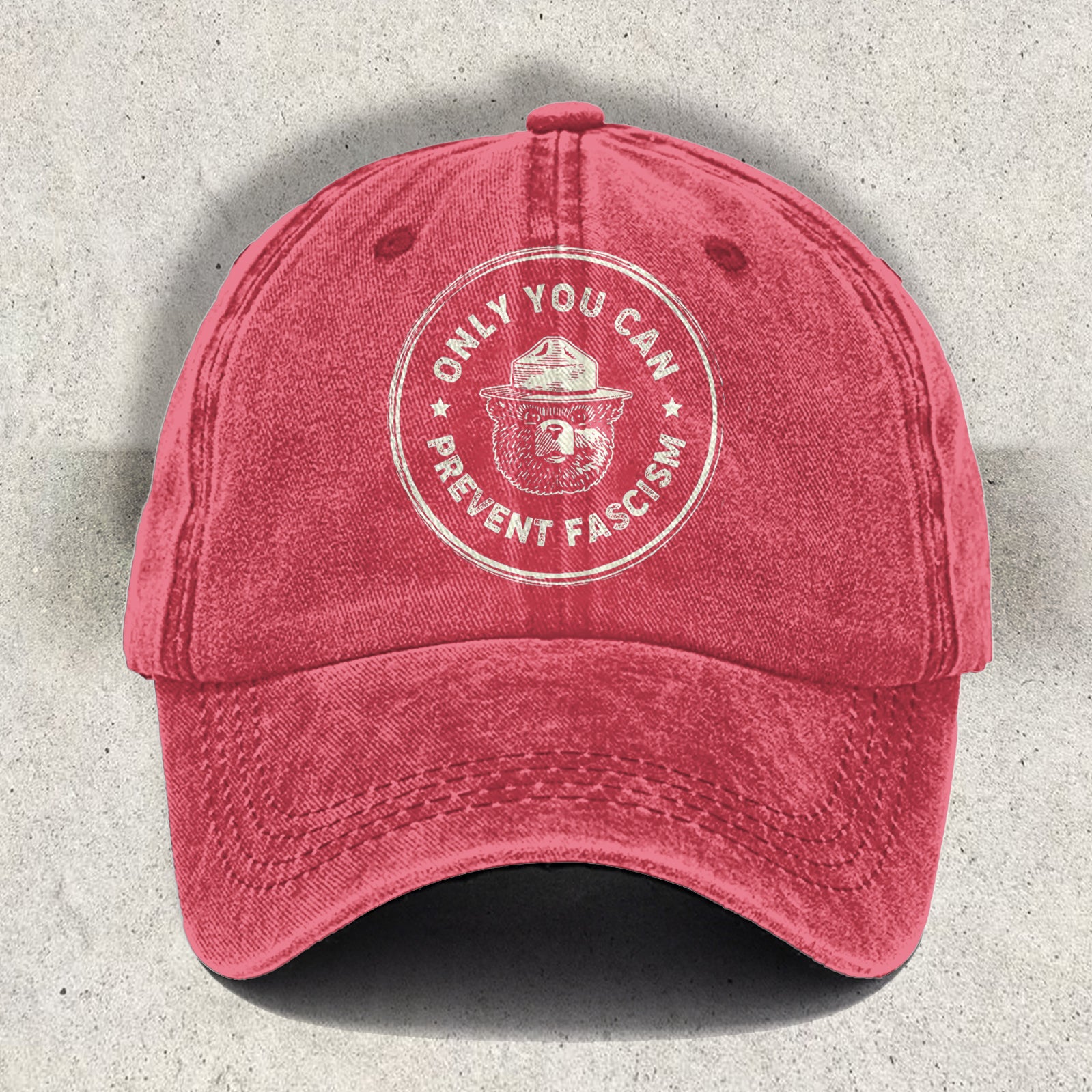 National Park Bear Subtle Printed Baseball Cap