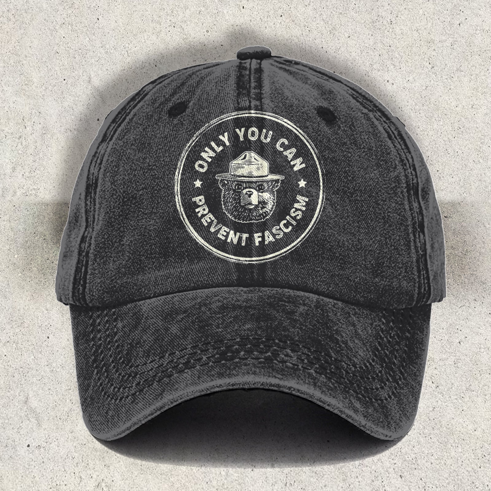 National Park Bear Subtle Printed Baseball Cap