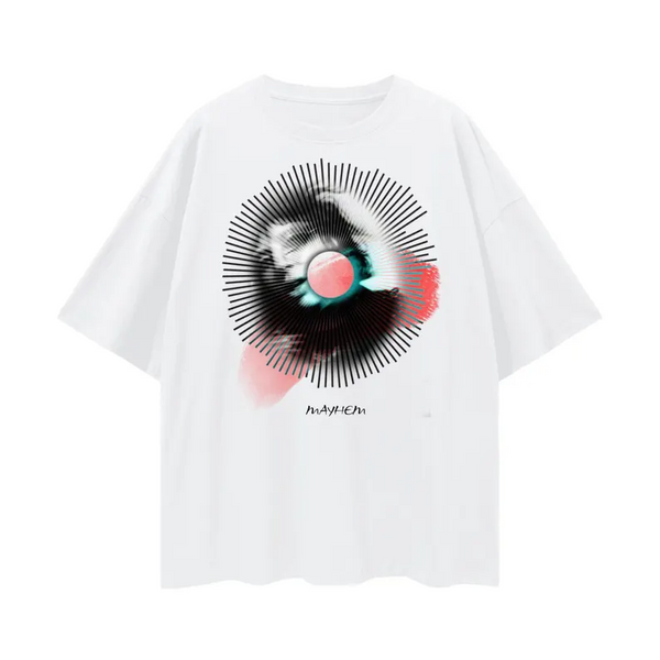 LADY GAGA Mayhem Soundwave Oversize Deep Drop Shoulder Tee