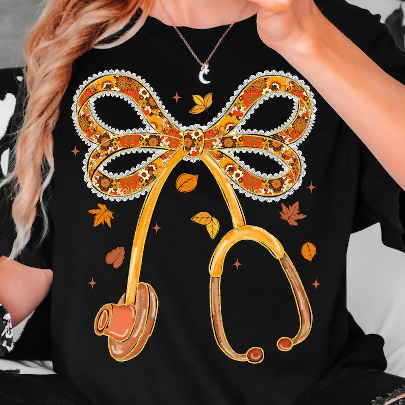 Glitter Pumpkin Bow Shirt