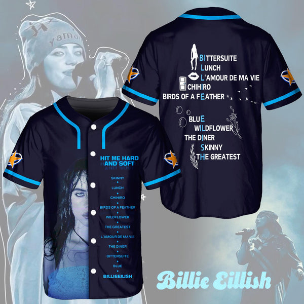 Billie Eilish Hit Me Hard And Soft Tour ,MUSIC,Baseball Jersey
