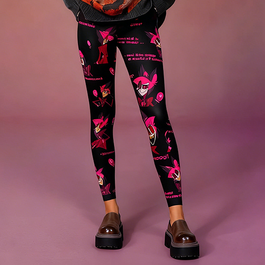 Hazbin Hotel Alastor Print Leggings