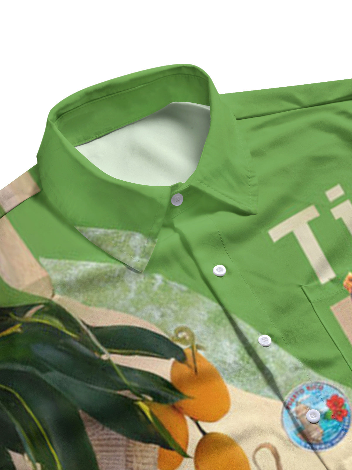 BadBunny Beach Print Short Sleeve Shirts