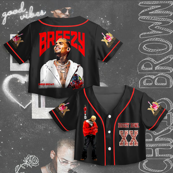 Chris Brown Tour Crop Top Jersey