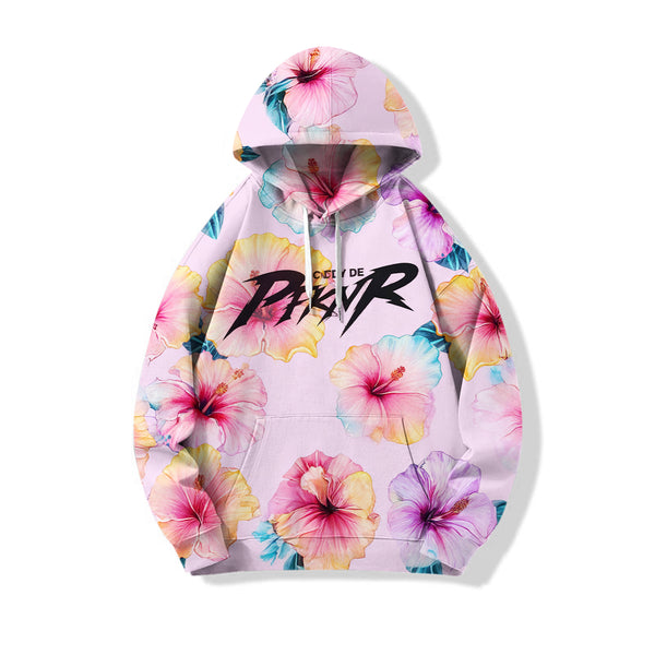 Puerto Rico Loose Fit Hooded Sweatshirt With Pockets
