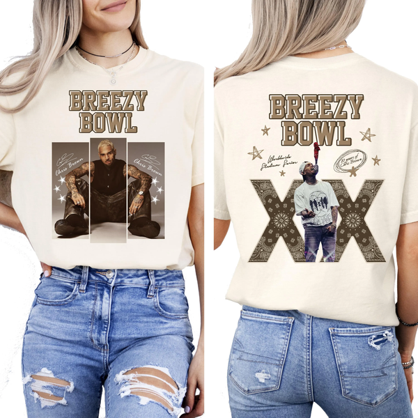 Chris Brown Breezy Bowl XX Tour Crew Neck T-shirt
