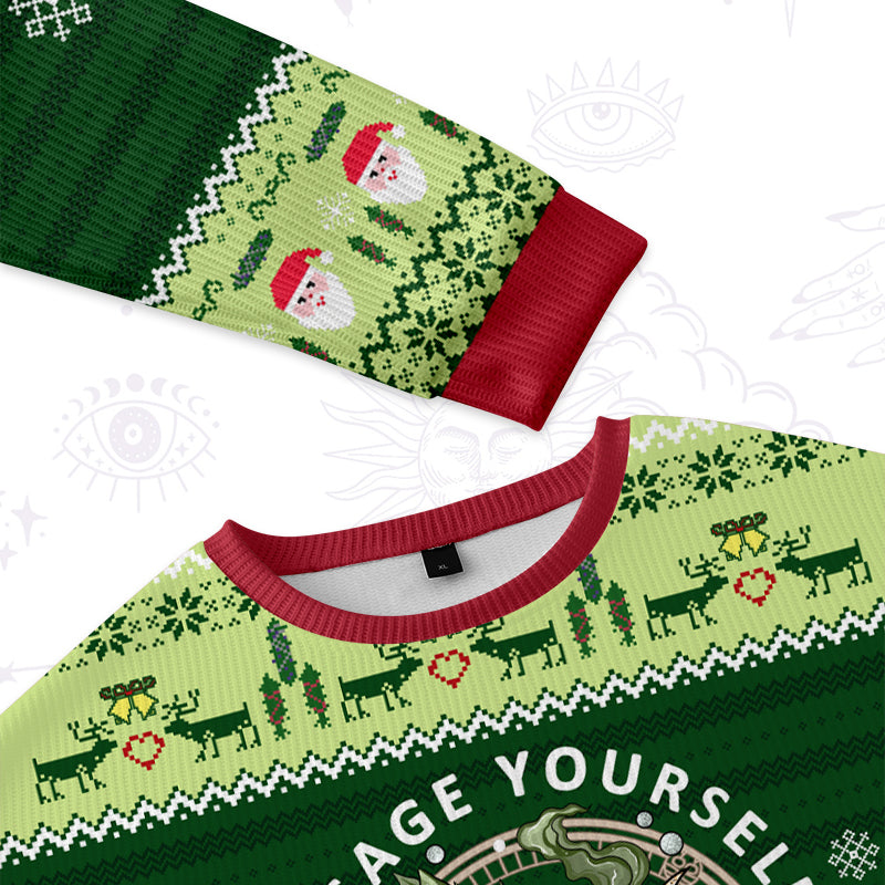 Purplehecate Go Sage Yourself Ugly Christmas Sweatshirts
