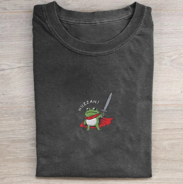 Huzzah Frog with Sword T-shirt