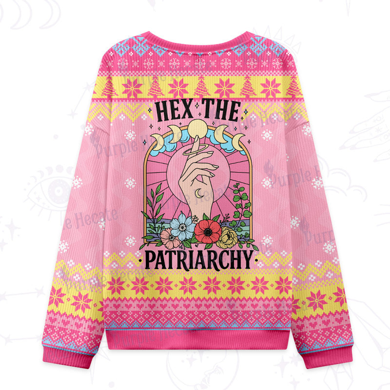 Purplehecate Hex The Patriarchy Ugly Christmas Sweatshirts