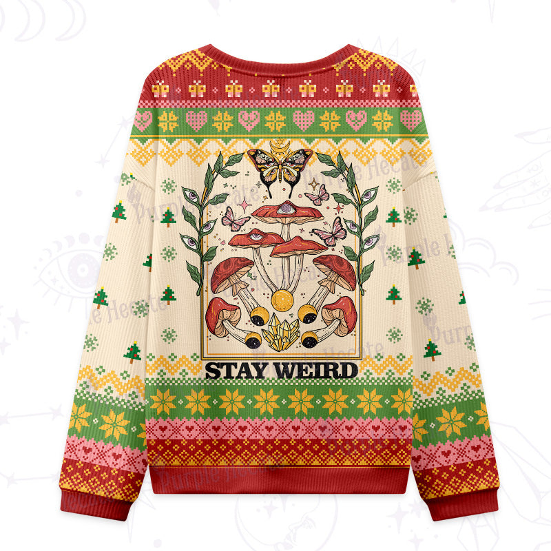 Purplehecate Stay Weird Ugly Christmas Sweatshirts