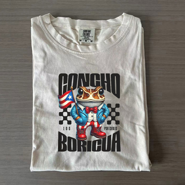 Concho 100% Boricua Puerto Rico Shirt