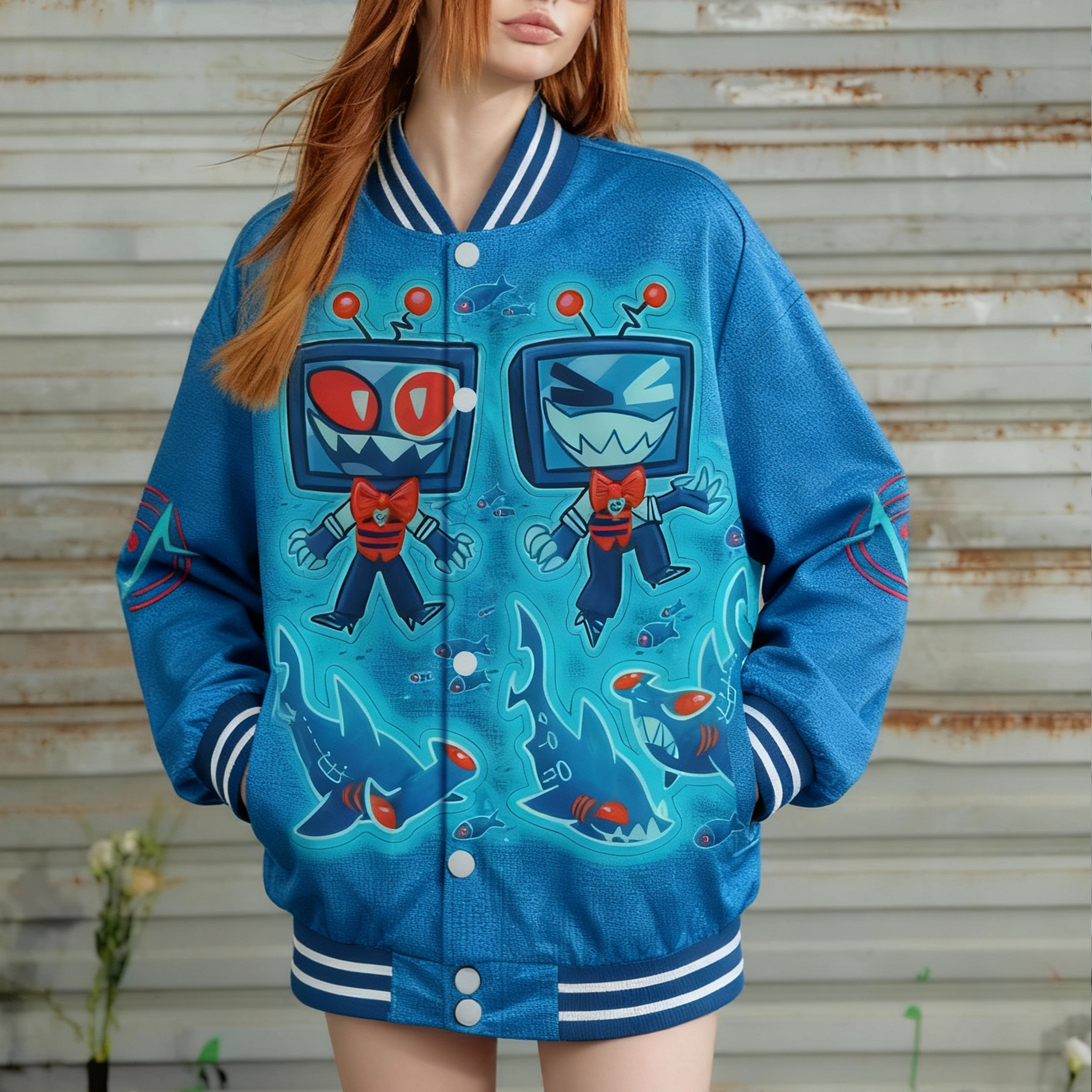 Vox Hazbin Hotel Shoulder Baseball Jersey