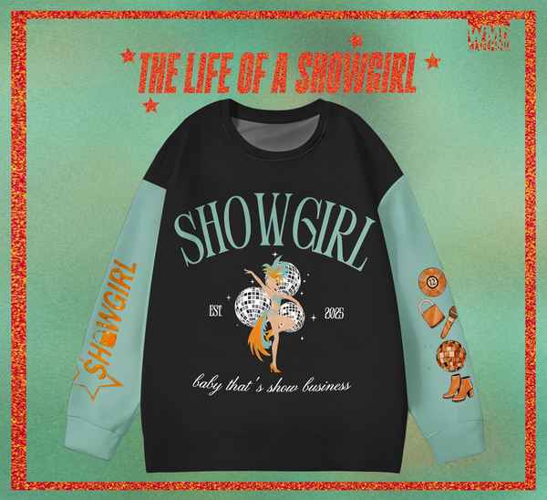The Life of a Showgirl Printed Long Sleeve Casual Top（04）