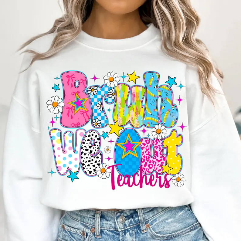 Kids summer break Printed Long Sleeve Casual Top