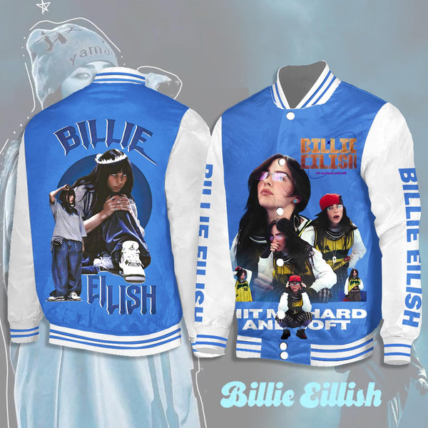 Billie Eilish Hit Me Hard And Soft Tour Shoulder Baseball Jersey